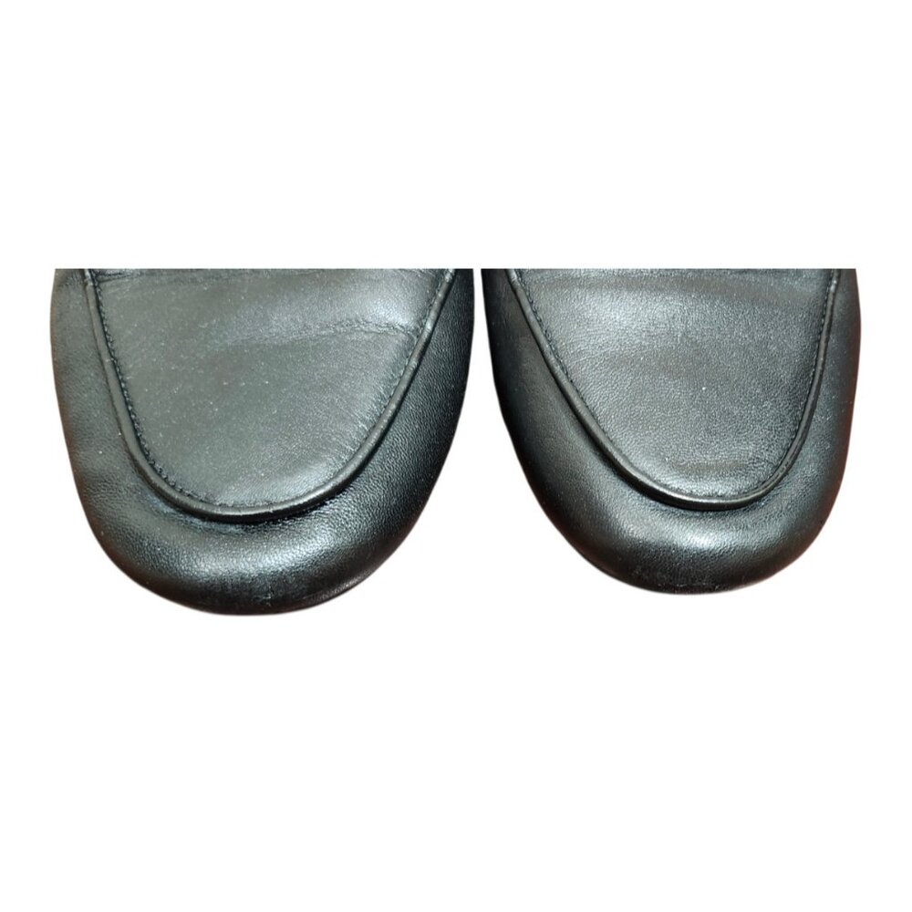 Coach Leather Loafers Womens 6 Black Horsebit Slip On Flats Classic - Picture 3 of 11